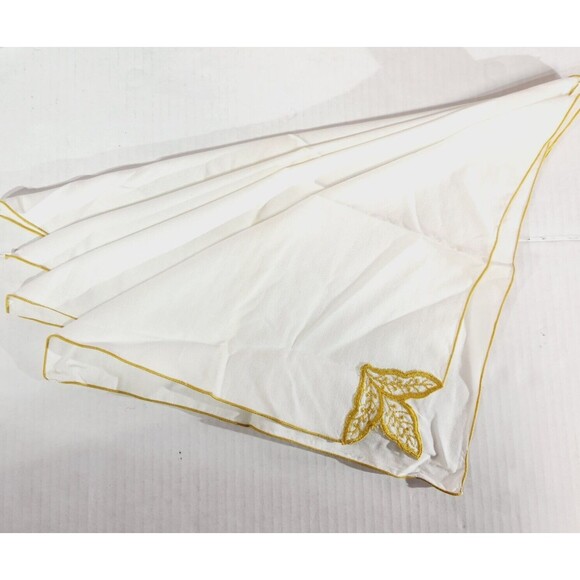 Vtg Linens Lot Table Cloth Oval Square Napkins Embroidered Plaid Fall Decor - Picture 14 of 16